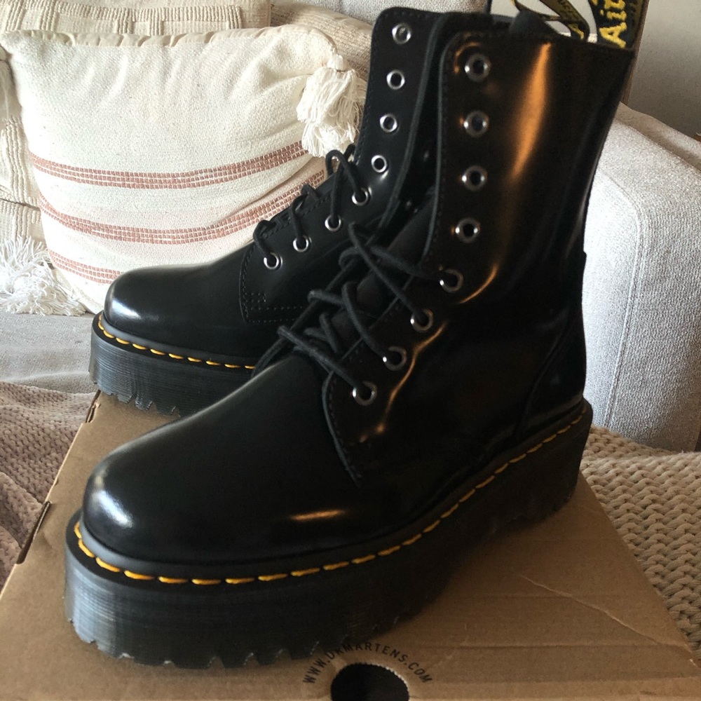 Brand new, never worn Dr. Martens Jadon Platform boots, size US 8 (women’s)